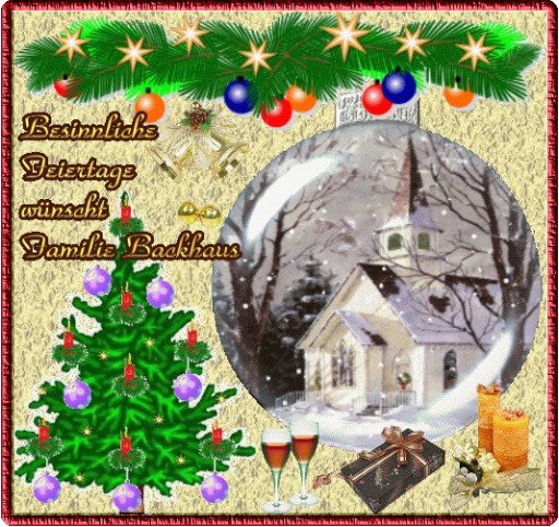 Besinnliche Weihnachtsfeiertage